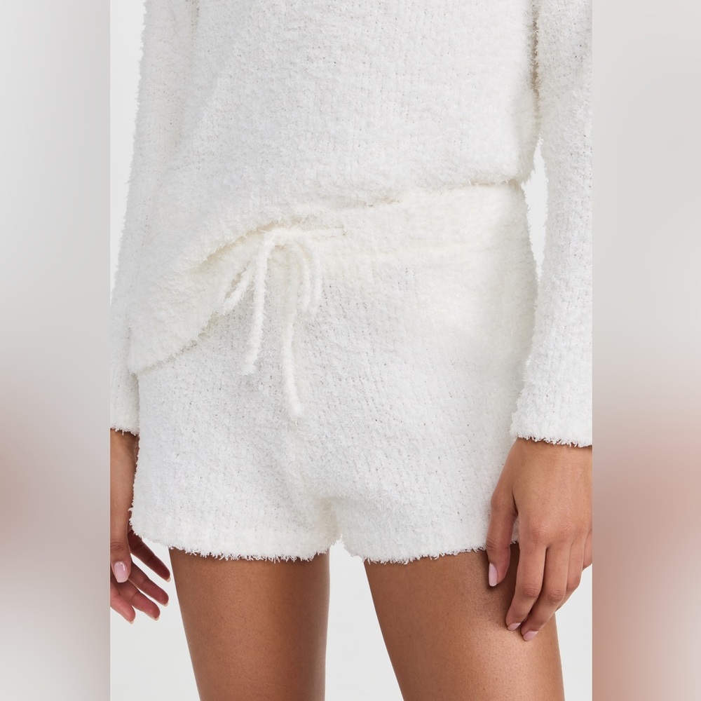 Z Supply White Fuzzy Women Shorts